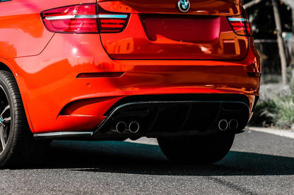 Difusor trasero de fibra de carbono estilo VS para BMW E71 X6M 2009-2014 Carbonado
