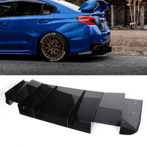 Aeroflow Dynamics Rear Diffuser V2 (2015-2021 Subaru WRX/STI) - 1
