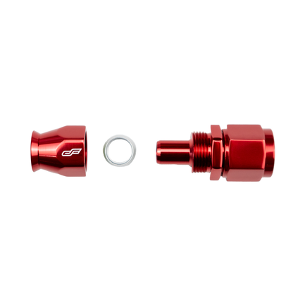 -6 AN Straight Female Aluminum Hose End (PTFE)