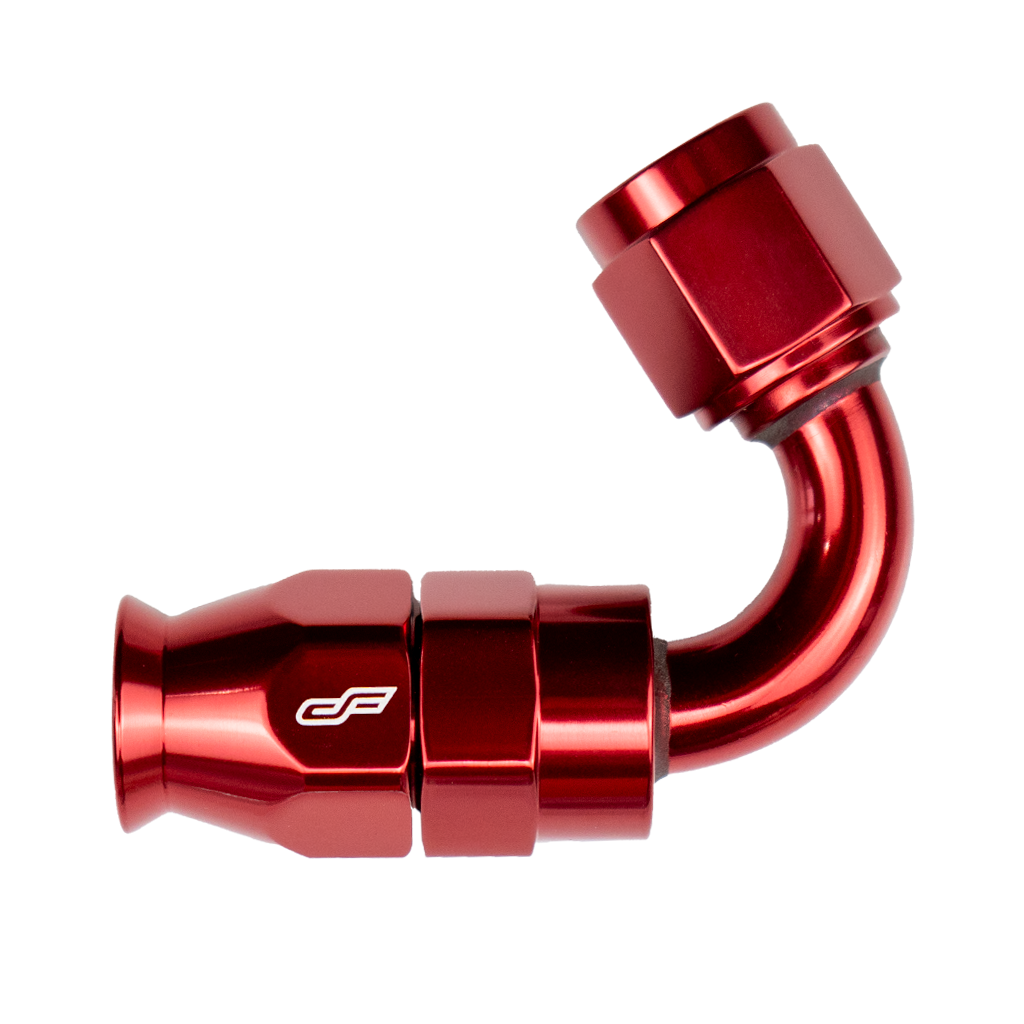-6 AN 120 Degree Female Aluminum Hose End (PTFE)