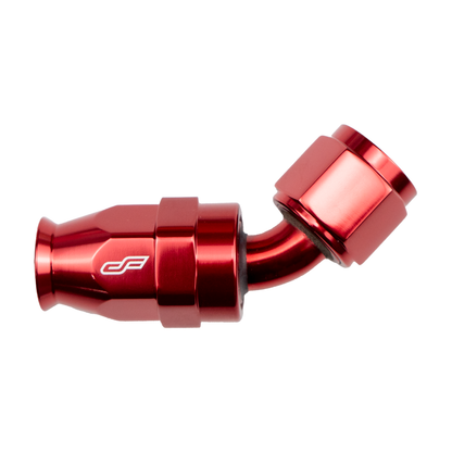 -8 AN 45 Degree Female Aluminum Hose End (PTFE)