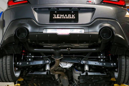 REMARK Axleback Exhaust - Stainless Single Wall Tip - Stealth (2022+ Toyota GR86) - Remark