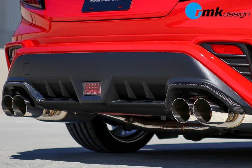 Remark Carbon Fiber Exhaust Finisher - Gloss Finish (2022+ Subaru WRX) - Remark