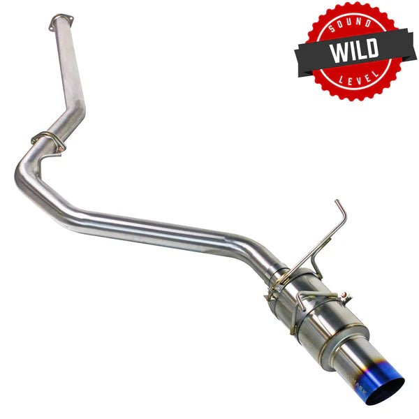 REMARK Catback Exhaust - R1 Spec Single - Exit Full Titanium (2022+ Subaru WRX VB) - Remark