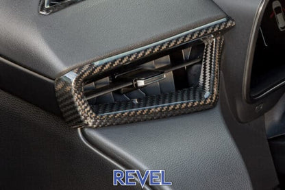 Revel GT Dry Carbon Front A/C Dash Panel Covers - 3 Pieces (2023 Toyota GR Corolla) - Revel