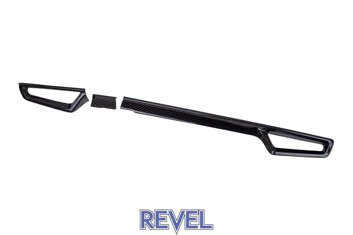 Revel GT Dry Carbon Front A/C Dash Panel Covers - 3 Pieces (2023 Toyota GR Corolla) - Revel