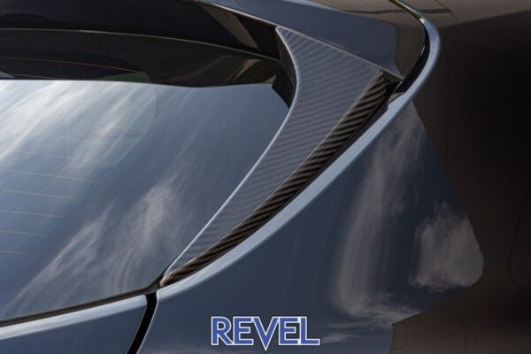 Revel GT Dry Carbon Rear Window Side Spoiler Covers - 2 Pieces (2023 Toyota GR Corolla) - Revel