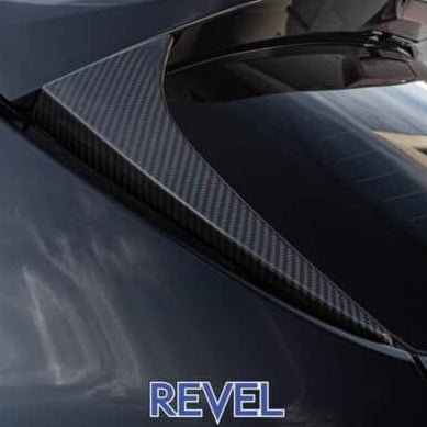 Revel GT Dry Carbon Rear Window Side Spoiler Covers - 2 Pieces (2023 Toyota GR Corolla) - Revel