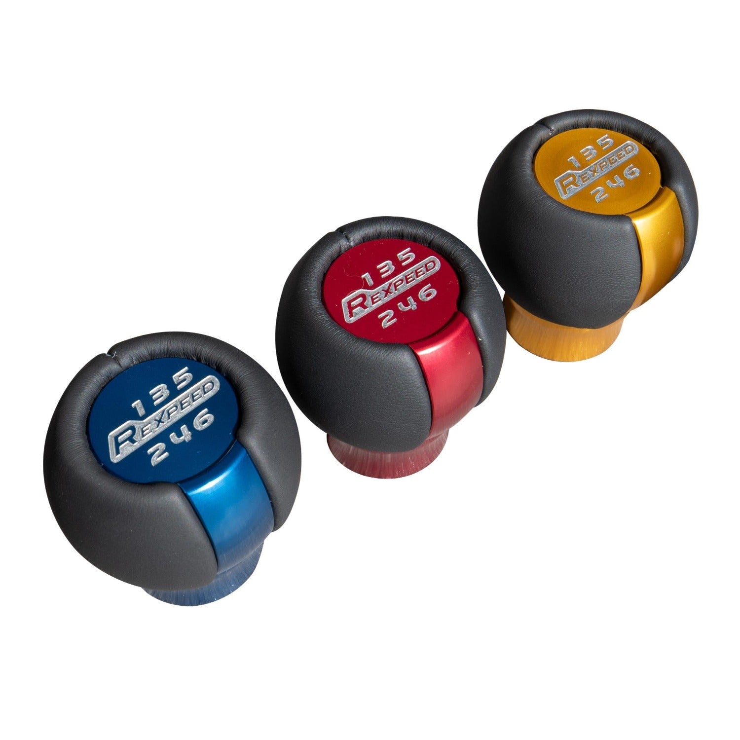 Rexpeed Black Leather/Suede Aluminum Shift Knob (22+ GR86/BRZ) - Rexpeed