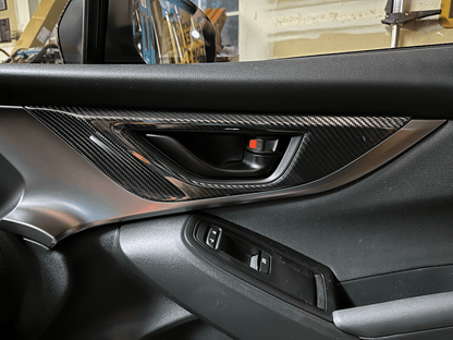 Rexpeed Dry Carbon Door Handle Trim Cover Set (2022+ WRX S4 VB) - Rexpeed