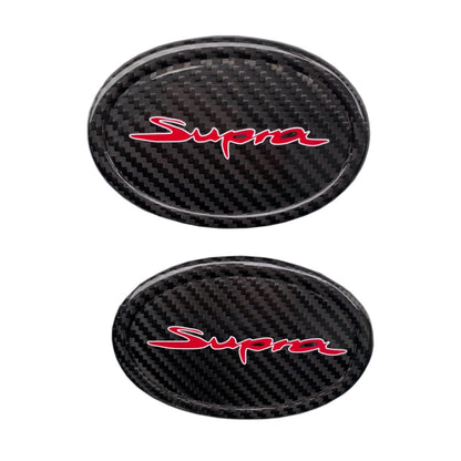 Rexpeed Dry Carbon Emblem Cover (MK5 Supra) - Rexpeed