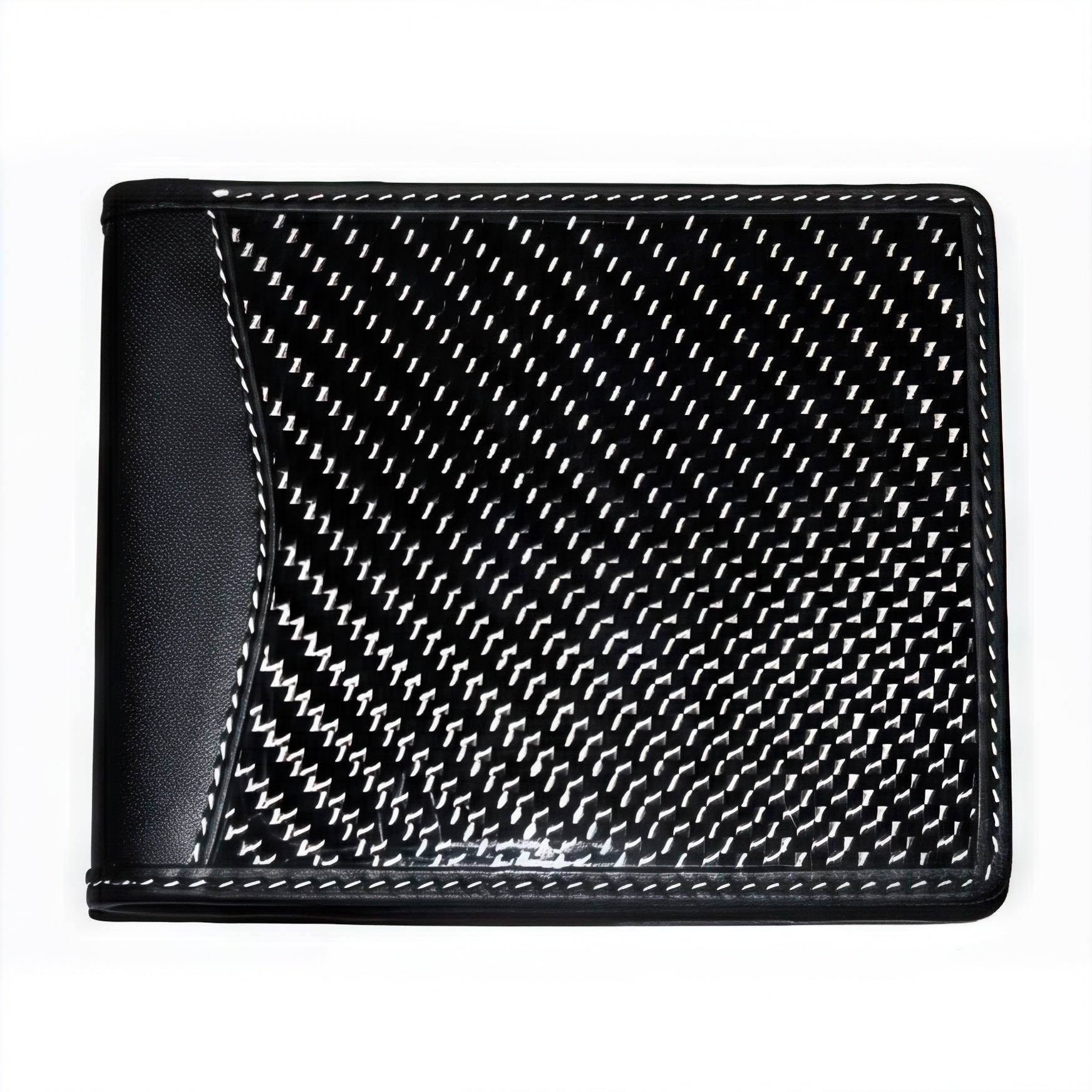 Cartera de cuero de fibra de carbono Rexspeed