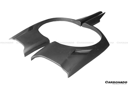 Guardabarros trasero ancho estilo Mitsubishi Evo 7 8 9 VTX Carbonado 2003-2006