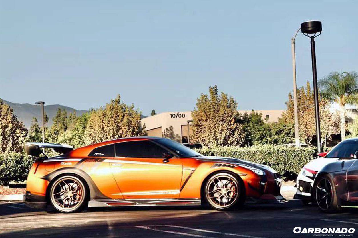 Carbonado 2008-2021 Nissan GTR R35 CBA  DBA  EBA VA Style Rear Fender Flare