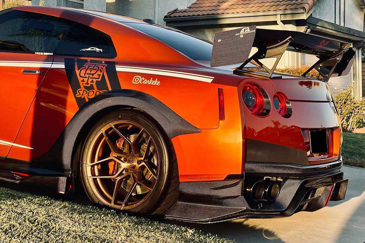 Carbonado 2008-2021 Nissan GTR R35 CBA  DBA  EBA VA Style Rear Fender Flare