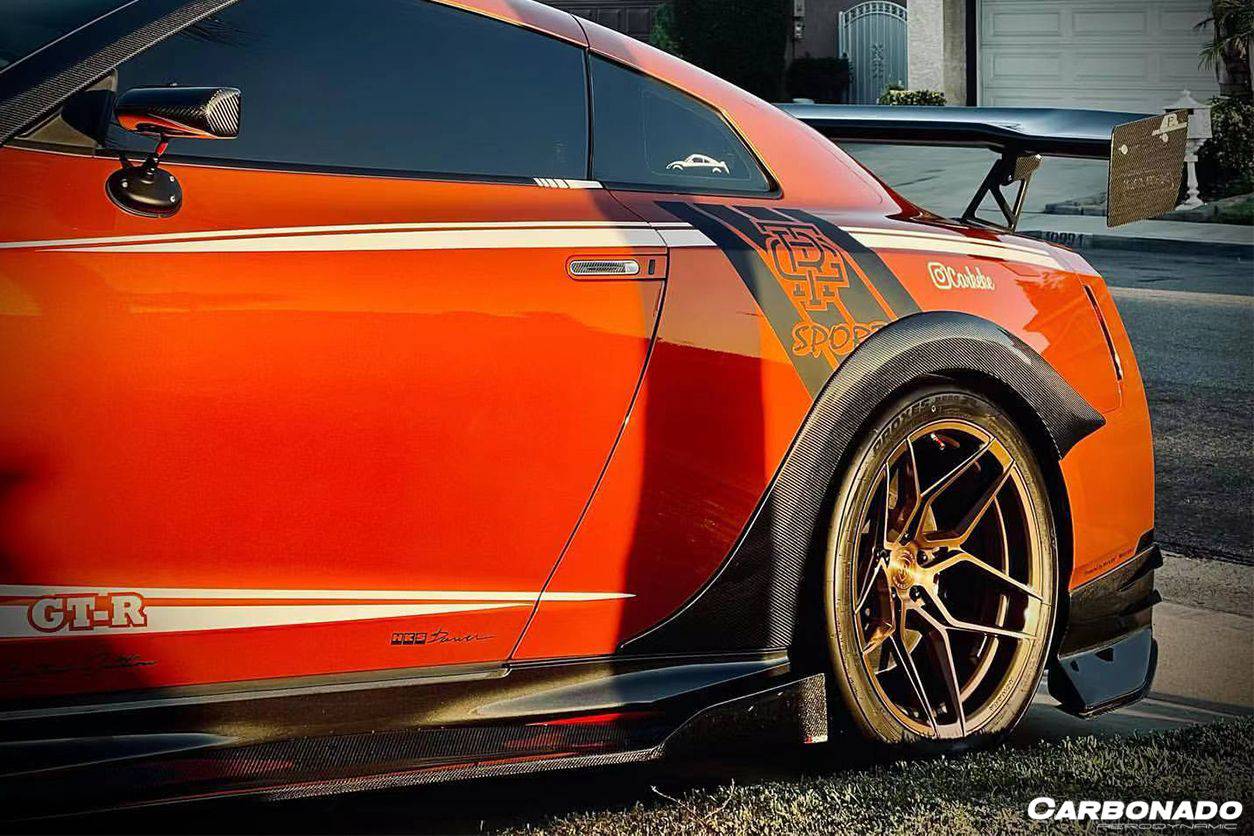 Carbonado 2008-2021 Nissan GTR R35 CBA  DBA  EBA VA Style Rear Fender Flare