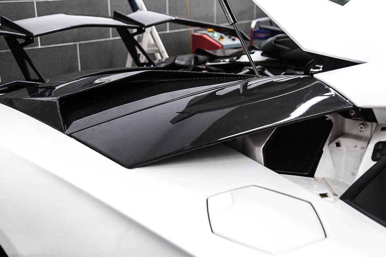 Panel de admisión trasero de fibra de carbono estilo OEM para Lamborghini Aventador LP700 LP740 Coupé Carbonado 2011-2016