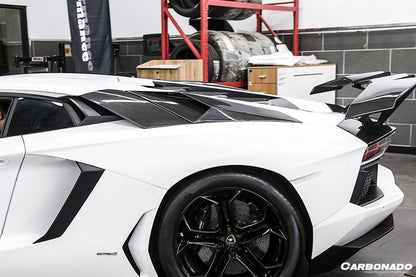 Panel de admisión trasero de fibra de carbono estilo OEM para Lamborghini Aventador LP700 LP740 Coupé Carbonado 2011-2016