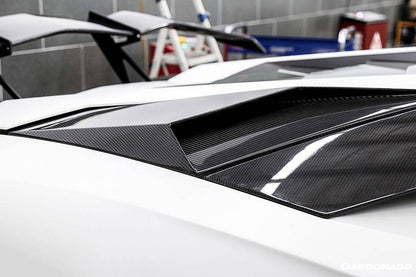 Panel de admisión trasero de fibra de carbono estilo OEM para Lamborghini Aventador LP700 LP740 Coupé Carbonado 2011-2016