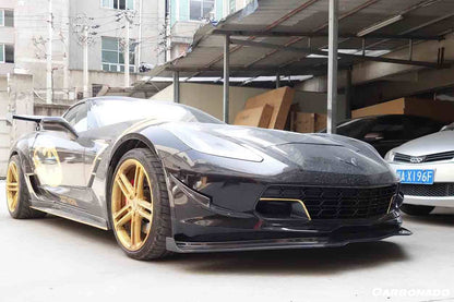 Carbonado 2013-2019 Corvette C7 Z51 Grandsport Z06 RK Style Front Lip