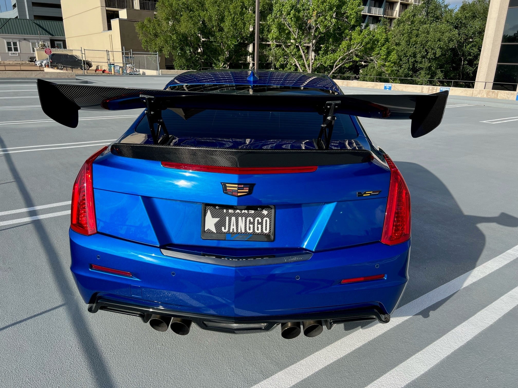 APR GTC-300 61" Carbon Fiber Adjustable Wing (2016-2019 Cadillac ATS-V)