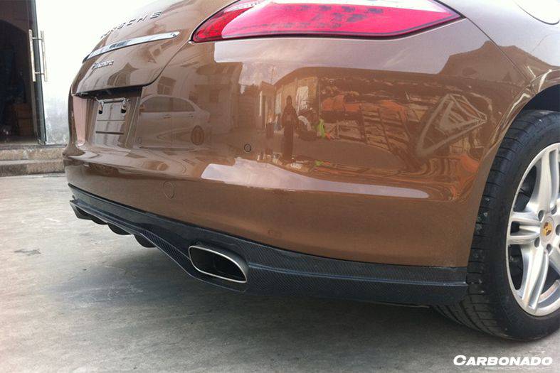 Faldón trasero de fibra de carbono estilo GMT para Porsche Panamera 970.1 Carbonado 2010-2013