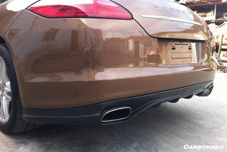 Faldón trasero de fibra de carbono estilo GMT para Porsche Panamera 970.1 Carbonado 2010-2013