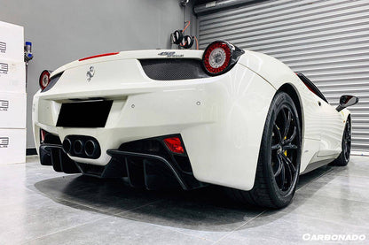 Carbonado 2010-2015 Ferrari 458 Coupe Spider OE Style Carbon Fiber Brake Lights Covers