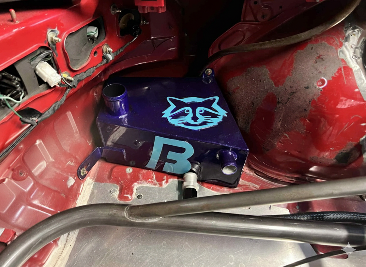 Boosted Fabrication 2G DSM Trunk Mount Burn Down Tank (Puke Tank)