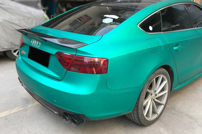Carbonado 2009-2015 Audi A5 Sline S5 Sedan RT Style Carbon Fiber Trunk Spoiler