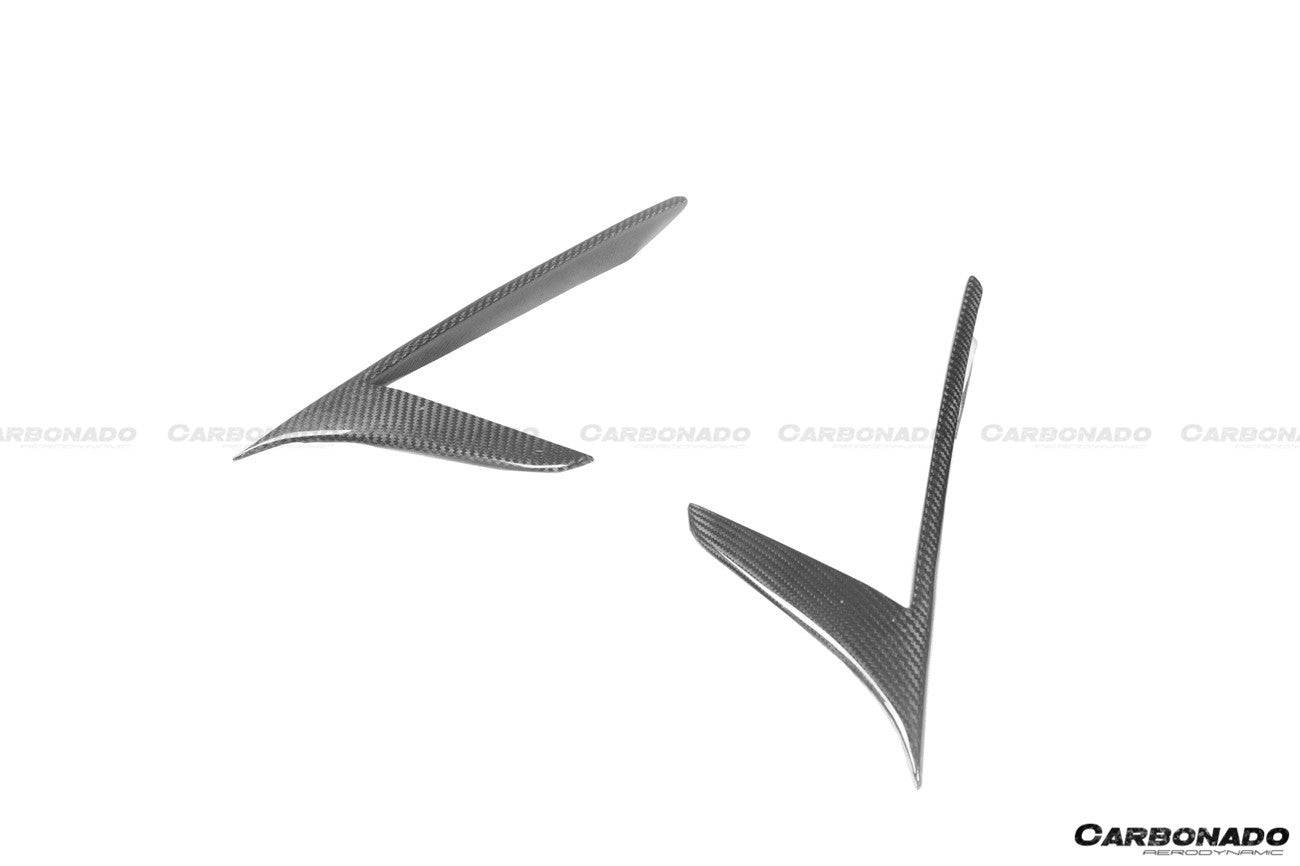 Carbonado 2020-2024 Maserati MC20 Dry Carbon Fiber Quarter Panel Side Vent Scoops