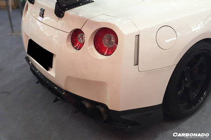 Carbonado 2012-2023 Nissan GTR R35 DBA  EBA VA Style Rear Diffuser Canards