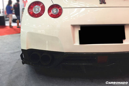 Carbonado 2012-2023 Nissan GTR R35 DBA  EBA VA Style Rear Diffuser Canards