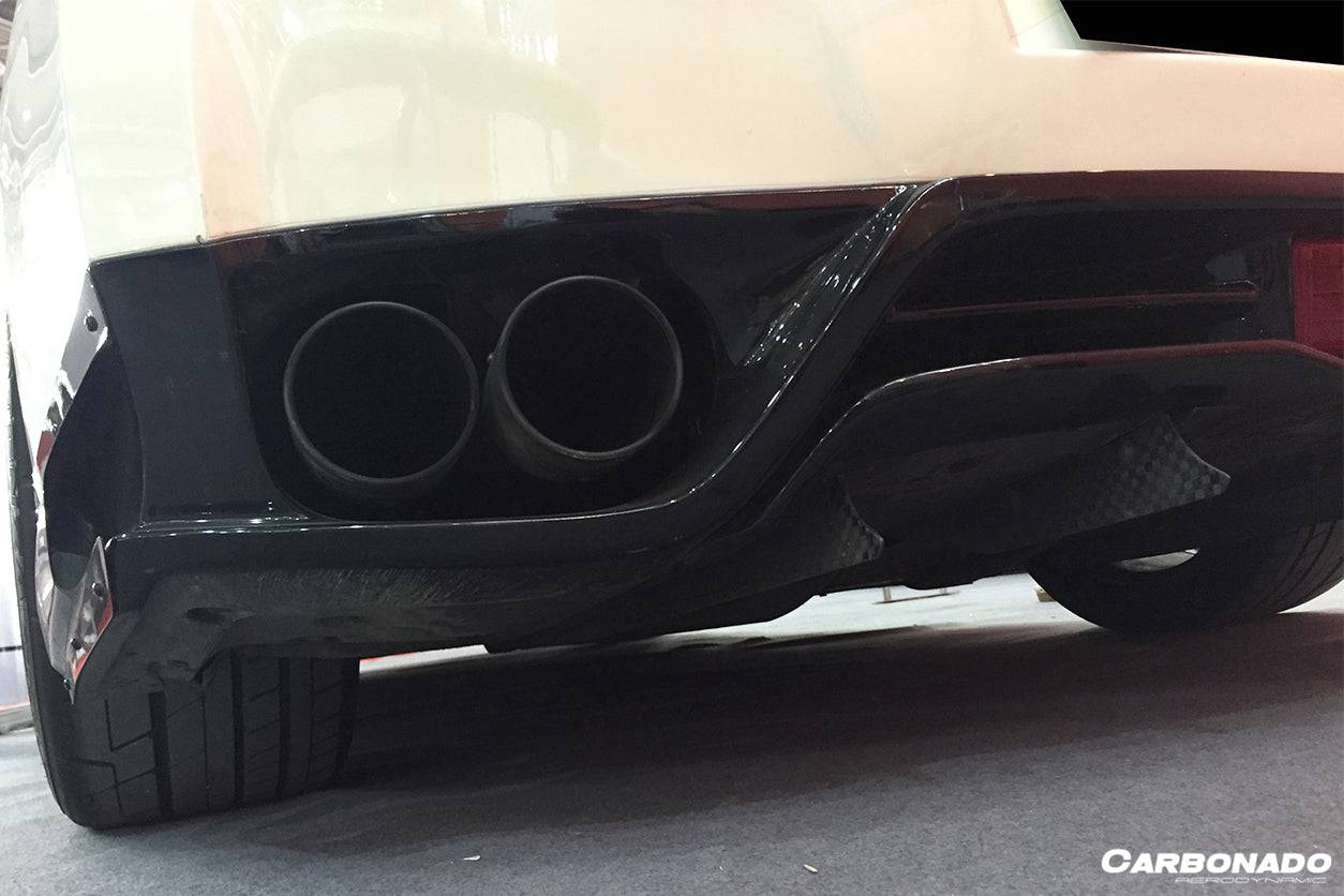 Carbonado 2012-2023 Nissan GTR R35 DBA  EBA VA Style Rear Diffuser Canards
