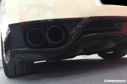 Carbonado 2012-2023 Nissan GTR R35 DBA  EBA VA Style Rear Diffuser Canards