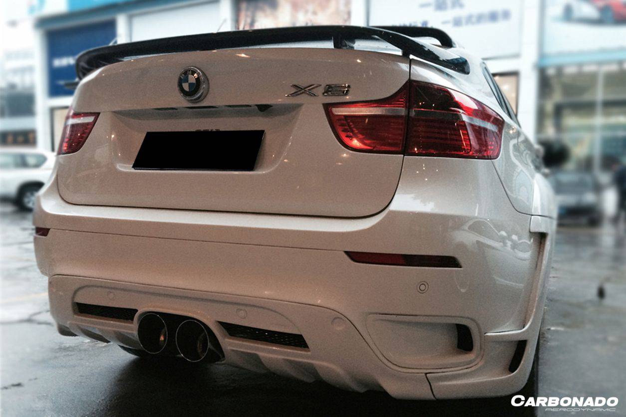 Carbonado 2009-2014 BMW E71 X6  X6M HM Style Carbon Fiber Trunk Spoiler