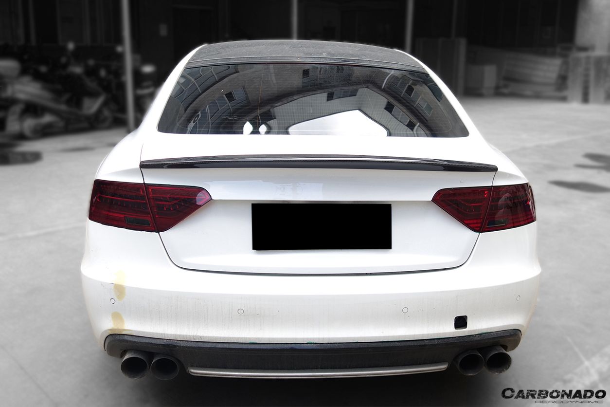 Carbonado 2009-2015 Audi A5 Coupe Sport Style Carbon Fiber Trunk Spoiler