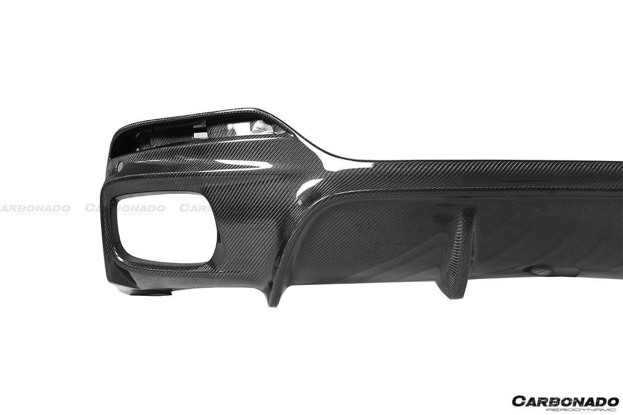 Borde trasero de fibra de carbono estilo 3D M-TECH para BMW X6 F16 2014-2019