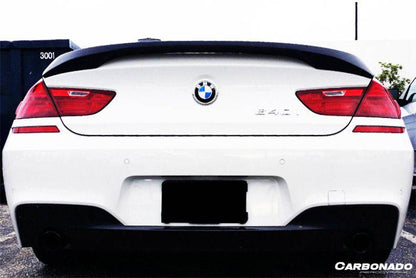 Alerón de maletero de fibra de carbono estilo HM para BMW Serie 6 F06 Sedán F13 Coupé 2011-2018 Carbonado