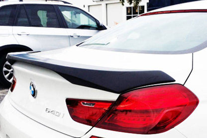 Alerón de maletero de fibra de carbono estilo HM para BMW Serie 6 F06 Sedán F13 Coupé 2011-2018 Carbonado