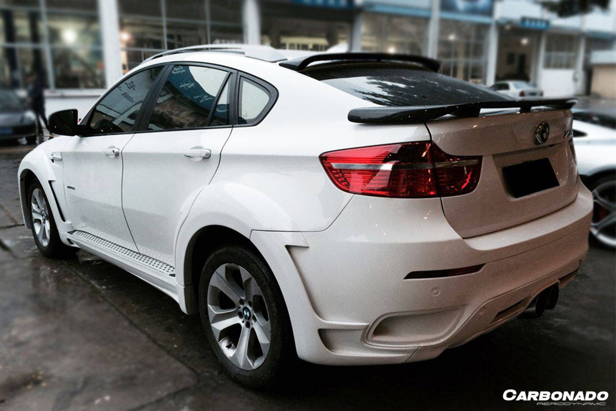 Carbonado 2009-2014 BMW E71 X6  X6M HM Style Carbon Fiber Trunk Spoiler