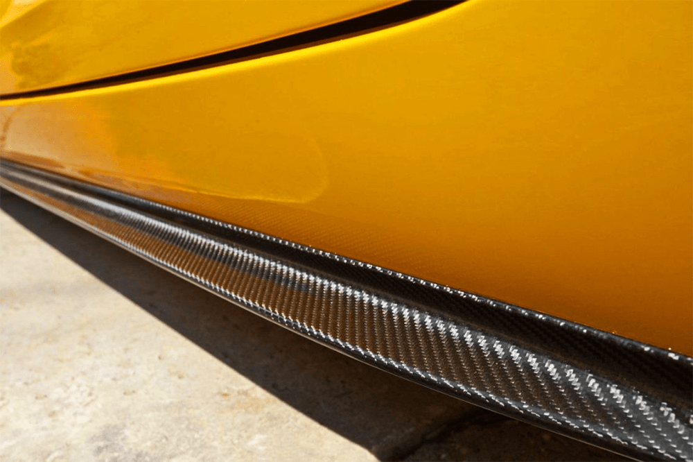 Faldones divisores de fibra de carbono estilo OEM para Mercedes Benz AMG GT GTS Carbonado 2015-2017