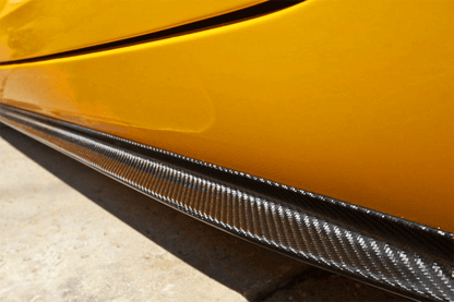 Faldones divisores de fibra de carbono estilo OEM para Mercedes Benz AMG GT GTS Carbonado 2015-2017