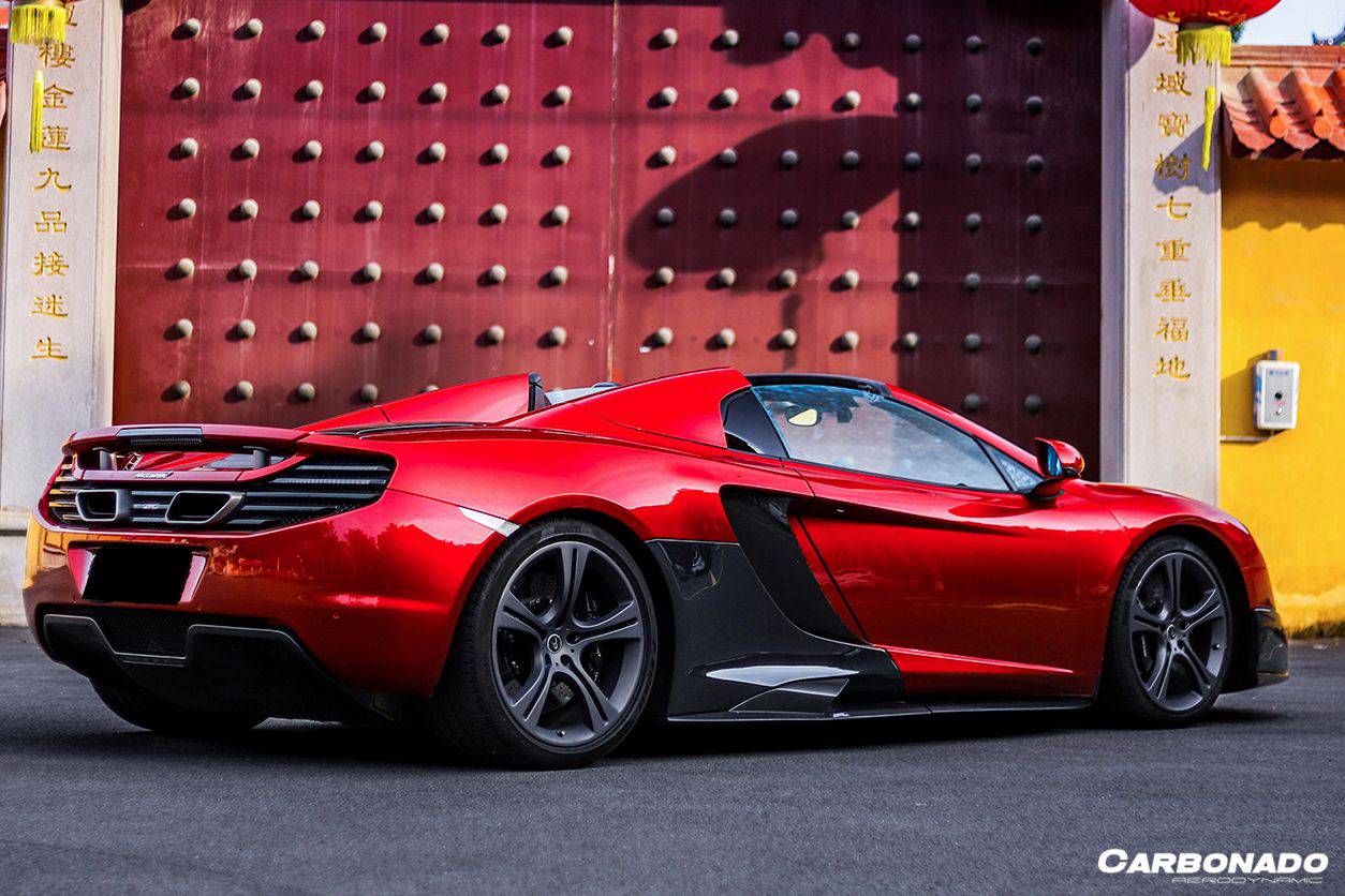 Carbonado 2011-2014 McLaren MP4 12C OEM Style Carbon Fiber Side Intake Blades