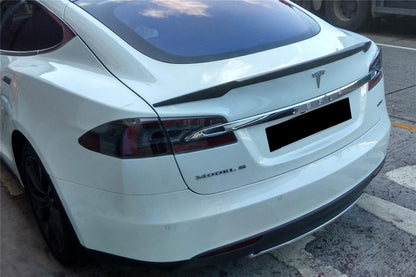 Alerón de maletero de fibra de carbono estilo Tesla Model S RS Carbonado 2012-2015