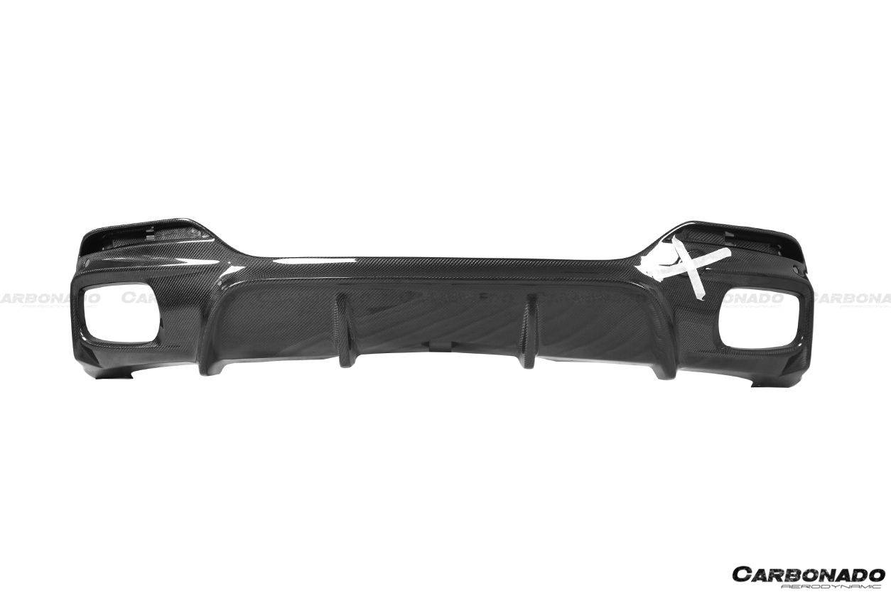 Borde trasero de fibra de carbono estilo 3D M-TECH para BMW X6 F16 2014-2019