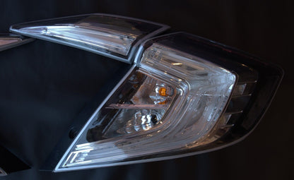 NTXGlow Clear Tail Light Lenses (2016-2021 Honda Civic Sedan)