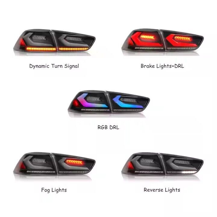NTXGlow LED Tail Lights RGB Or Plugplay (2008-2015 Mitsubishi Lancer)