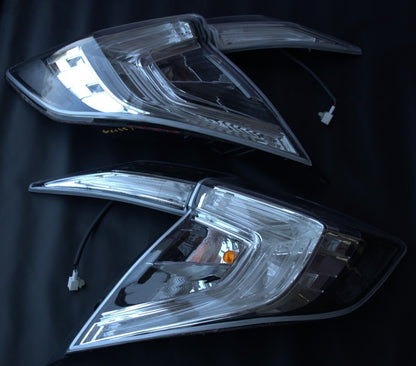 NTXGlow Clear Tail Light Lenses (2016-2021 Honda Civic Sedan)