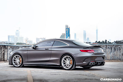 Carbonado 2014-2021 Mercedes Benz S63 S Class C217 Coupe RT Style Carbon Fiber Trunk Spoiler